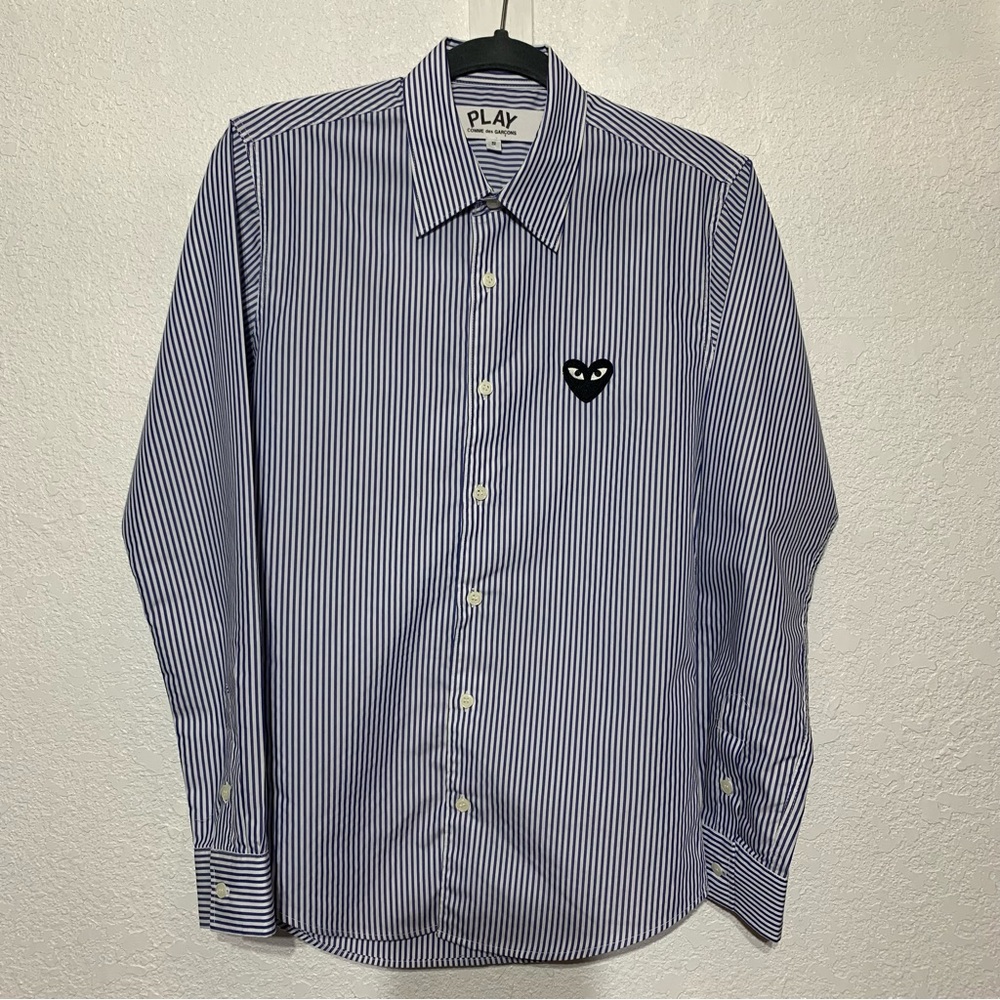 Comme Des Garcons Play Striped Shirt